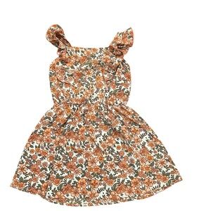 Lily Bleu Orange Floral Kids Dress 3T